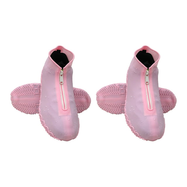 Youkk Lightweight And Fashionable Waterproof Shoe Cover For Unisex – Stay Dry And Look Pink 1Set