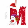 thumbnail image 2 of Lekihaqq Double Sided Acrylic Christmas Tree Ornament Personalized Family Gift 26 Letter Pendant Holiday Party Decorations for Home Xmas Decorative Hanging, 2 of 6