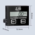 thumbnail image 3 of pitrice Digital Tachometer Small Engine Tachometer Chain for Double RV Button Tractor Saw Double Button 5.2x4.66x1.9cm, 3 of 6