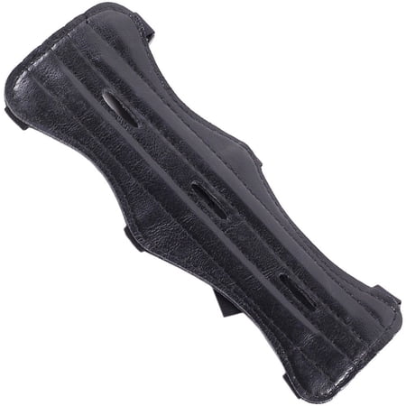Jiibva Adjustable Breathable PU Leather Archery Arm Guards Forearm Protector for Shooting Training 22x8.5cm