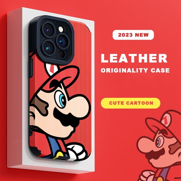 Funda De Cuero De Dibujos Animados Para iPhone 11 12 13 14 Pro MAX 11Pro 12Pro 13Pro 6 6S 7 8 Plus X XR XS SE 2020 Silicona Super Mario Protector Suave A Prueba De Golpes Cubierta Trasera Gao Jiahui unisex