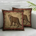 thumbnail image 3 of COMIO  Throw Pillow Cover Case Beautiful Wild Leo Pattern Leopard Skin Shawl Animal Print Decorative Pillowcase Case Cushion Cover for Bed Couch, 3 of 5