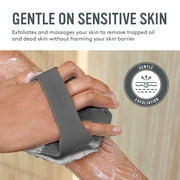 Sud Scrub® Silicone Body Scrubber, Exfoliating Body Scrubber for Sensitive Skin, Eco Friendly Shower Scrubber for Body, Charcoal