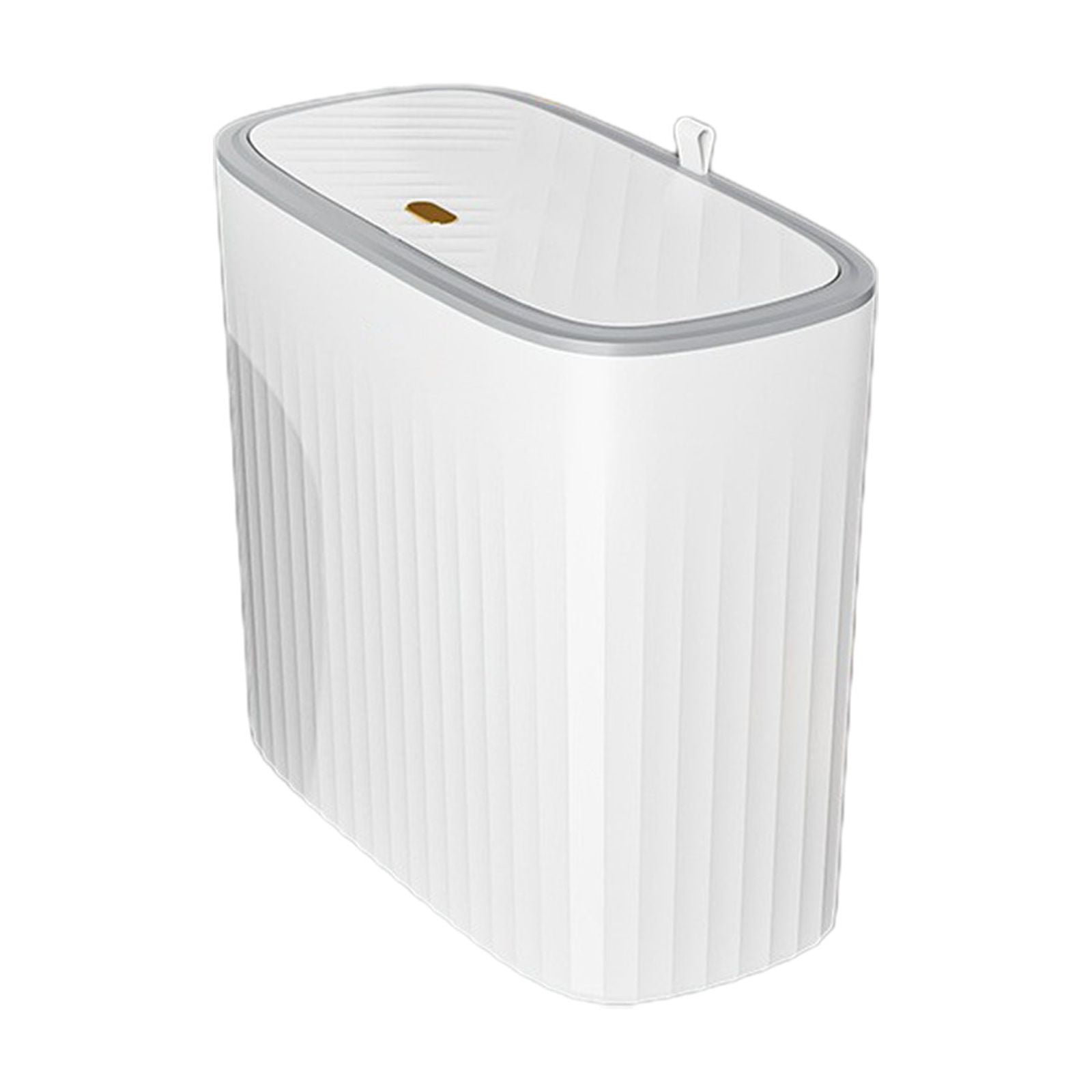 under $5 Fufafayo Bathroom Trash can with Automatic Touchless Lid, Motion Sensor Small Garbage Can, Slim Waterproof Smart Trash Bin for Bedroom, Office, Living Room