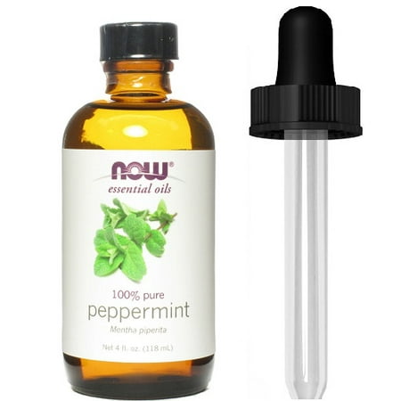 Now Foods Peppermint Oil 4oz + 1 Glass Dropper