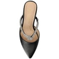 thumbnail image 4 of Journee Womens Lunna Mules Mid Stiletto Pointed Toe Evening Pumps, Widths Available, 4 of 10
