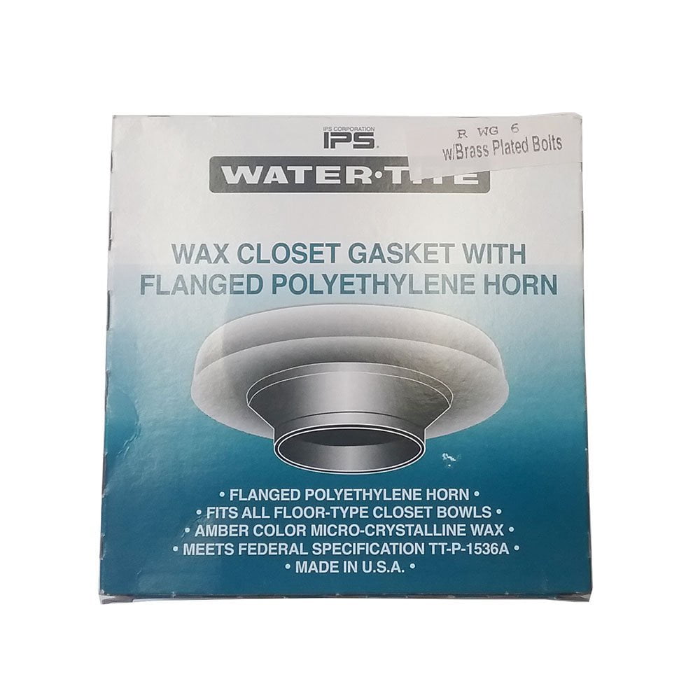 Wax Toilet Bowl Ring Kit with Flanged Horn & Bolts