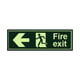 thumbnail image 1 of Salida de incendiosFlechaAdvertencia Señales de seguridad Fumar Push Door Alarma Pegatina Fluorescente Wmkox8yii fhajkh3388, 1 of 1