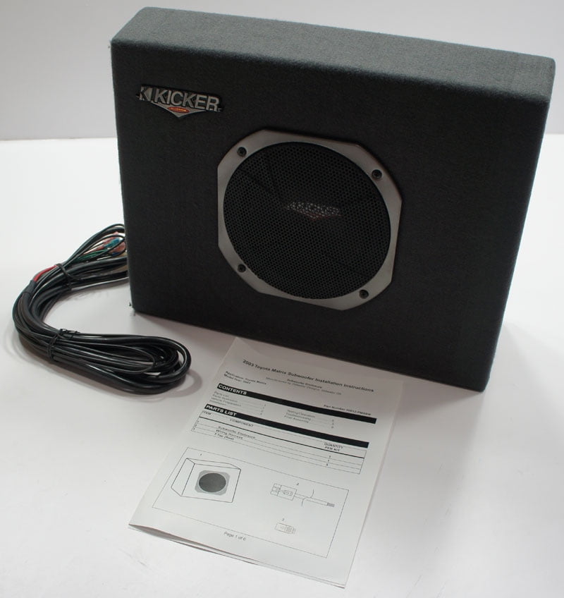 kicker powered subwoofer walmart