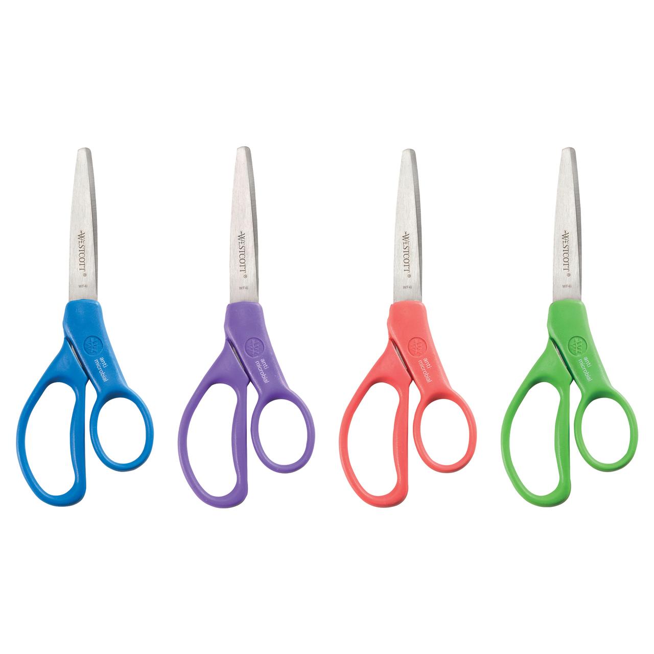 Westcott 7" Student Scissors with Anti-Microbial Protection, Multi-Color, 1 Count - image 4 of 8