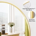 thumbnail image 4 of Anyrose Round Bathroom Mirror Wall Mirror 20" x 20", Gold, 4 of 5