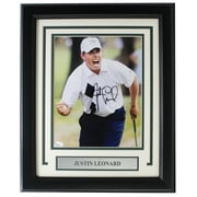 Justin Leonard Signed Framed 8x10 Golf Photo JSA