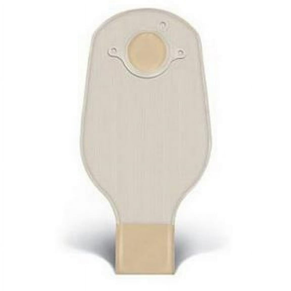 Sur-Fit Natura Colostomy Pouch, Two-Piece System, 12 Inch Length, 1-1/4 Inch Flange, Drainable, Opaque, 10 Count