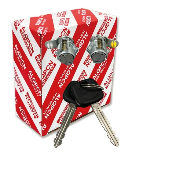 1 Set - Front Door Lock Key Cylinder, Toyota Hilux Pickup, RN85, LN106, 1989-1997