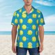 thumbnail image 2 of Balery Ball Tennis Camisas hawaianas de manga corta para hombre, camisas playeras de corte holgado, camisas de vacaciones con botones,XX-Large, 2 of 7