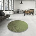 thumbnail image 4 of Ahgly Company Machine Washable Indoor Rectangle Transitional Brass Green Area Rugs, 7' x 9', 4 of 7