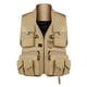 thumbnail image 1 of Fotografía Chaleco Chaqueta Sin Mangas Chaqueta de Exterior Chaleco de Chaleco de Trabajo con - Khaki, L Khaki L Sunnimix Chaleco de pesca para hombres, 1 of 8