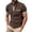 Brown, variant on Mens Shirts, Awwp Short Sleeve with Pocket Sport Casual Athletic Collared T-Shirts for Men Green L