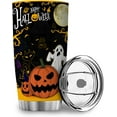 thumbnail image 2 of Halloween Pumpkin Tumbler,Pumpkin Stainless Steel Insulated Travel Tumbler,20oz Tumbler with Lid,Insulated Coffee Travel Mug for Ice Drinks and Hot Beverage Outdoor,Happy Halloween Pumpkin 20oz, 2 of 6
