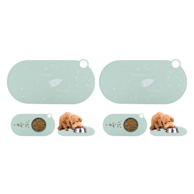 Maytalsory Silicone Food Mat Easy To Clean And Scratch-Proof Food Grade Silicone Bowl Mat 2Set