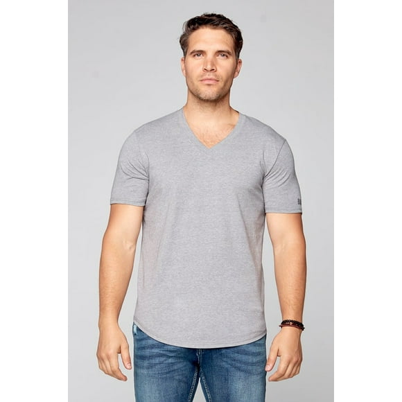 BAUHAUS T-Shirt à Col en V - Gris Chiné