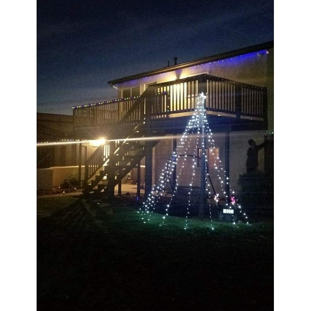 Guirlande lumineuse extérieure étanche de 10 m pour Noël, Noël, patio,  pelouse, blanc chaud, multicolore, violet, éclairage de décoration  d'ambiance, Mode en ligne