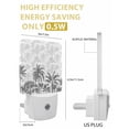 thumbnail image 3 of Night Lights Auto Sensor Grey Tortoise Palm Tree Plug-in LED Nightlights Lamp Dusk to Dawn for Living Room, Bedroom, Bathroom, Hallway, Stairways Home Wall Decor, Tropical Plants Night Light, 3 of 9