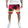 thumbnail image 4 of PEASKJP Short Classique Homme Séchage Rapide Pêche Randonnée Travail Short Cargo Ample, Rouge TTTG, 4 of 4