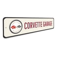 thumbnail image 3 of Corvette Garage Novelty Sign, Metal Wall Decor - 4x18 inches, 3 of 4