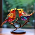thumbnail image 5 of Litake Colorful Birds Ornament Modern Style Tabletop Bird Decoration Home Decor Gift Perfect for Living Room Bedroom Office, 5 of 9