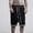 Black, variant on Floenr Mens Shorts,Fashionable Men's Elastic Rope Stretch Mesh Pocket Casual Plain Sports Shorts