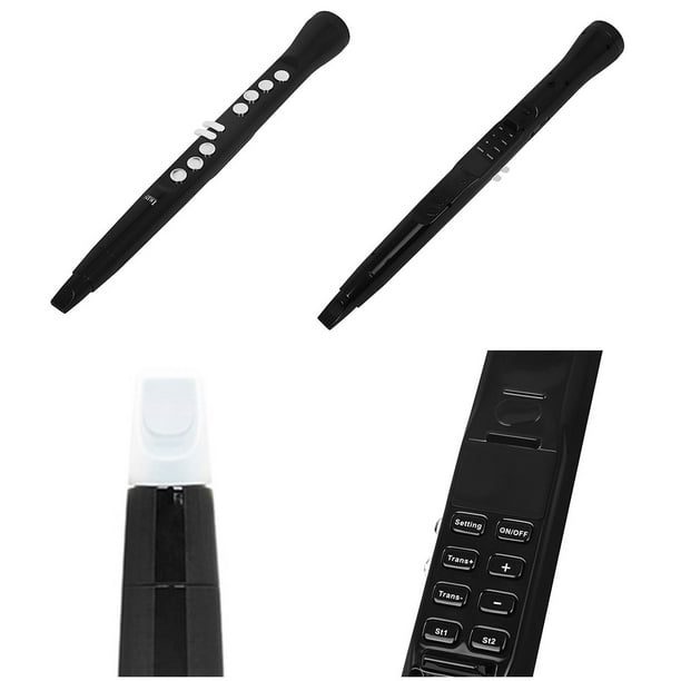 Saxofón electrónico compatible con Bluetooth Mini flauta de saxofón para práctica de principiantes