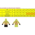 thumbnail image 3 of RK Safety RC-CLA3-TLM66 Class 3 Rainwear Reflective Hi-Viz Black Bottom Long Rain Coat with X pattern(4XL, Lime), 3 of 3