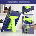thumbnail image 5 of Dteck for Samsung Galaxy Tab S9 Plus Case 2023, Heavy Duty Rugged Military Grade Shockproof Case for Galaxy Tab S9 Plus / S9 FE Plus 12.4 Inch with Kickstand - S Pen Holder, Navy + Green, 5 of 5