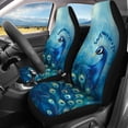 thumbnail image 3 of Pzuqiu Peacock Car Seat Covers Interior Auto Decor Front and Rear Seat Cover Set, Automotive Interior Protection Easy to Install Compatible with Cars Truck Sedans, 3 of 10