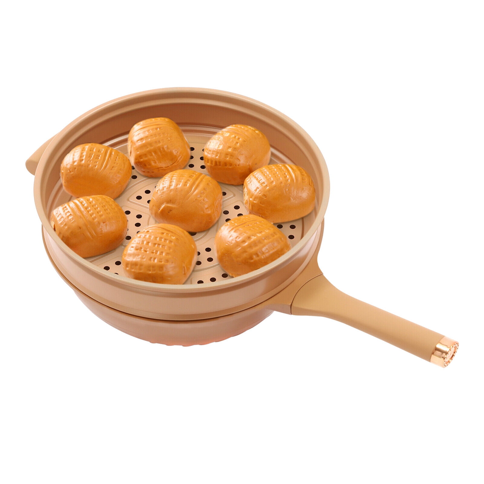 Multifunctional Non-Stick Clay Pot, Micro Pressure Cooker with Steamer Basket Aluminum Alloy Micro Pressure Cooker