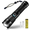 thumbnail image 1 of Flashlight, USB Rechargeable LED Ultra Powerful 3000 Lumens Flashlight, for Camping Hiking(Rechargeable Battery Included), 1 of 5