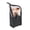 black, variant on Foldable Makeup Brush Organizer Bag, Water-Resistant Oxford Cloth Cosmetic Pouch with Secure Elastic Slots, Slim Portable Travel Toiletry Case for Vanity, Bathroom, and Daily Storage, Rosy  &  Black