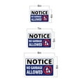 thumbnail image 5 of Classic Framed Plus Notice No Garbage Allowed Door or Wall Sign | Health & Office Signage - Large, 5 of 7
