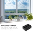 thumbnail image 3 of 10 piezas de bloqueo limitador de ventana corrediza, orificio de bloqueo de seguridad, bloqueo de colisión para puerta corrediza, accesorios de ventana, color negro, 3 of 8