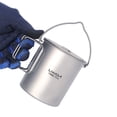 thumbnail image 4 of Taza Titanio Lixada 750 ml / 900 ml / 1100 ml olla de titanio ultraligera taza de agua con tapa y as Lixada Taza Titanio, 4 of 7