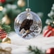 thumbnail image 4 of Herunwer Winter Birds Christmas Glass Bauble Collection, Nature’s Birds Crystal Glass Ornament, Cute Hummingbird Christmas Tree Ornaments, 4 of 6