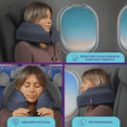 thumbnail image 4 of Cabeau Evolution Plus Memory Foam Neck Pillow with Soft, Cooling Cover & Travel Case, Slate Grey, 4 of 6