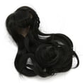 thumbnail image 3 of Peluca de pelo de muñeca larga, hermosa, exquisita, rizada, suave, pelo sintético de alta temperatura, peluca de muñeca negra, 3 of 5