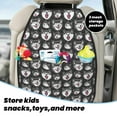 thumbnail image 4 of Husky print Mats Back Seat Protectors, Car Seat Protector Vehicle Organizers Waterproof Cover Back Seat Cover for Kids with 3 Storage Pockets 2 Pack, 4 of 5