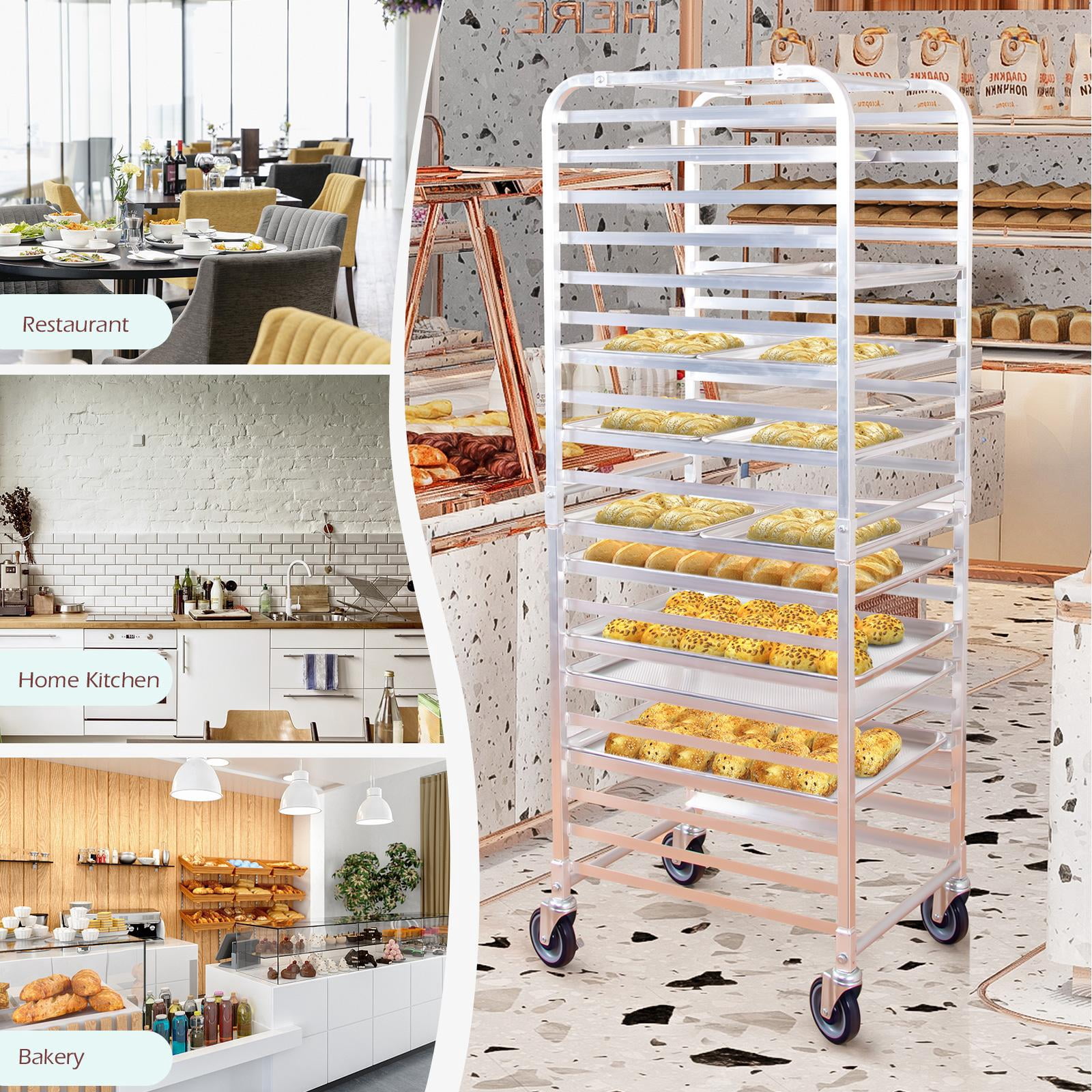 Giantex 20 Tier Bun Pan Rack, Bakery Rack w/2 Philippines | Ubuy