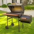 thumbnail image 6 of Char-Griller E1224 Smokin Pro 830 Square Inch Charcoal Grill with Side Fire Box, Black, 6 of 6