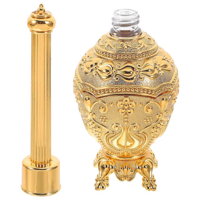 Holy Water Holder Mini Water Bottle For Religious Occasions Elegant Style Golden 22.50X6.50X6.50CM Storing Holy Water 1Pcs