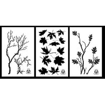 3Pack! Spray Paint Camouflage Stencils 14" Gnarly Branch - Maple - Oak Branch