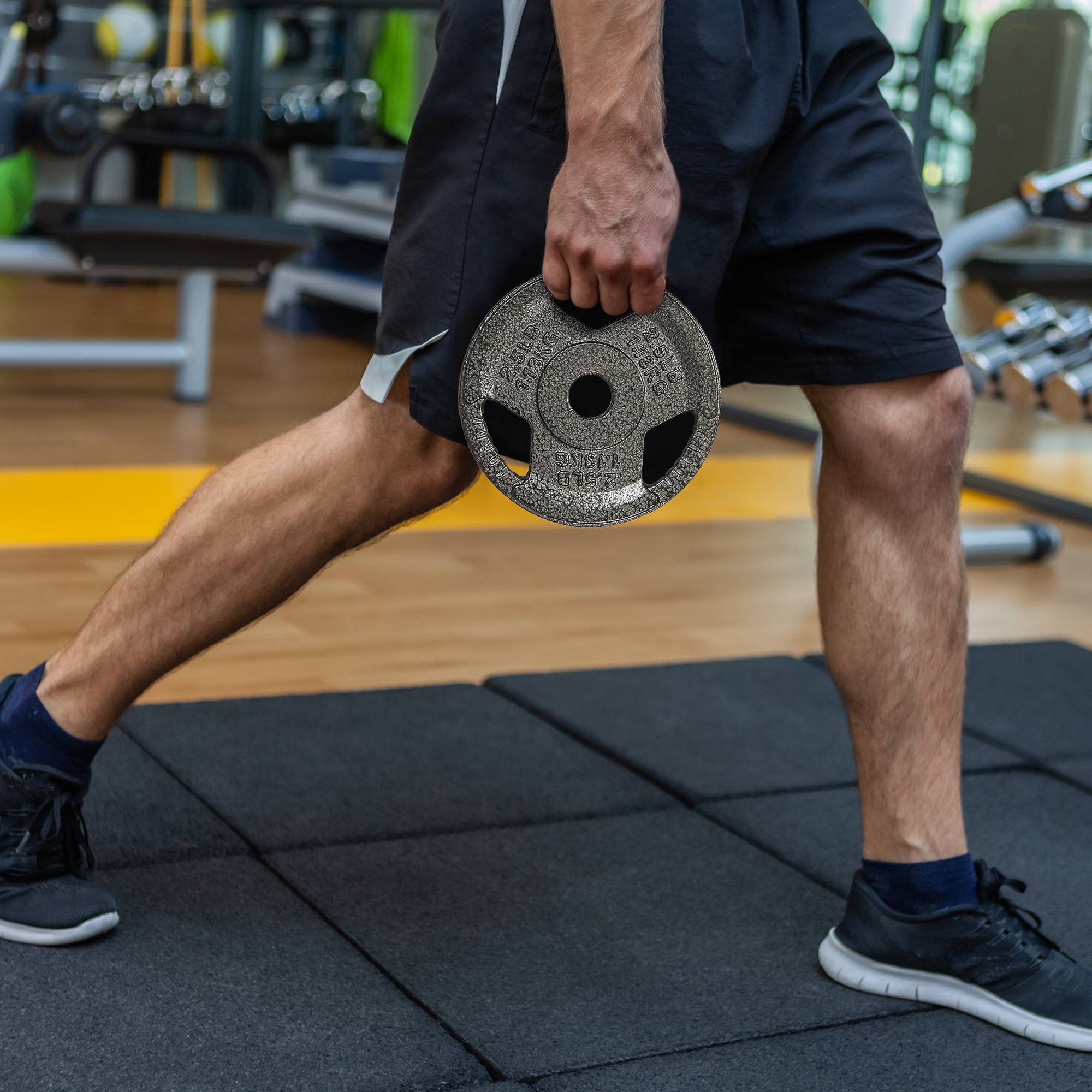BalanceFrom Cast Iron Weight Plates，1-Inch or 2-Inch Center Hole, Multiple Sizes & Sets Available，for Strength Training & Weightlifting